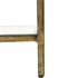 Libra Ullswater Iron Shelving Unit Aged Champagne Finish, Floating  Glass Shelves